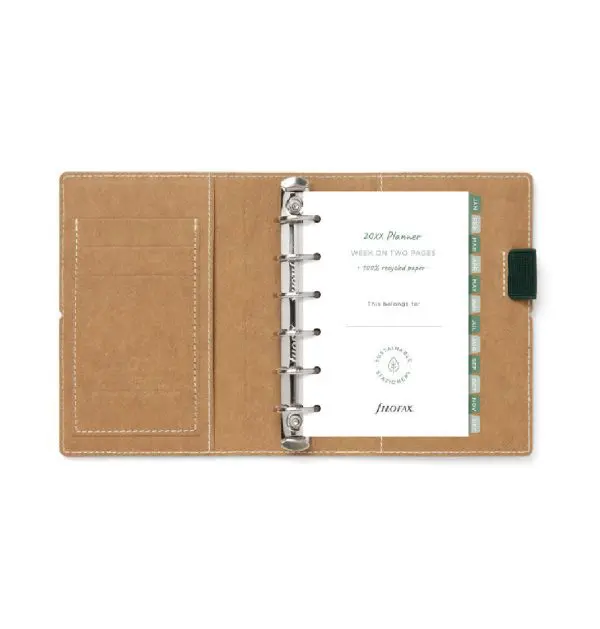 Planner Organiser Filofax Preto Eco Essential Pocket | Livraria - Papelaria - Informática