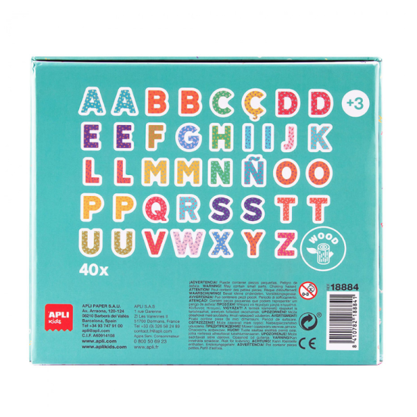 Jogo Apli Kids Magnético Com Letras Com 30 Peças | Livraria - Papelaria - Informática