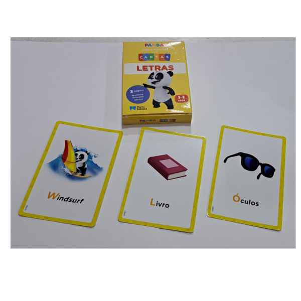 Canal Panda Joga E aprende Com Cartas - Letras 3-5 Anos | Livraria - Papelaria - Informática
