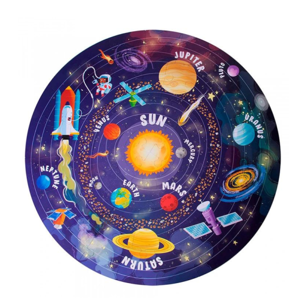 Puzzle Circular Do Sistema Solar Apli | Livraria - Papelaria - Informática