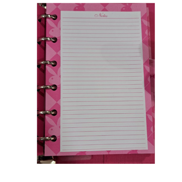 Filofax A6 da Playboy Rosa | Livraria - Papelaria - Informática