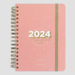 AGENDA SEMANAL A5 ROSA 2024 MR. WONDERFUL - VAIS CONSEGUIR - Super Livro