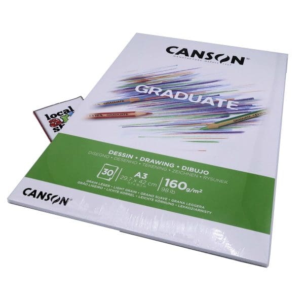 Bloco Canson A3 Graduate Desenho Branco 160Grs 30Fls | Livraria - Papelaria - Informática