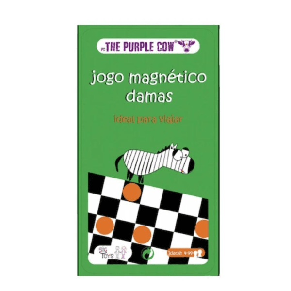 Damas Jogo Magnético The Purple Cow | Livraria - Papelaria - Informática